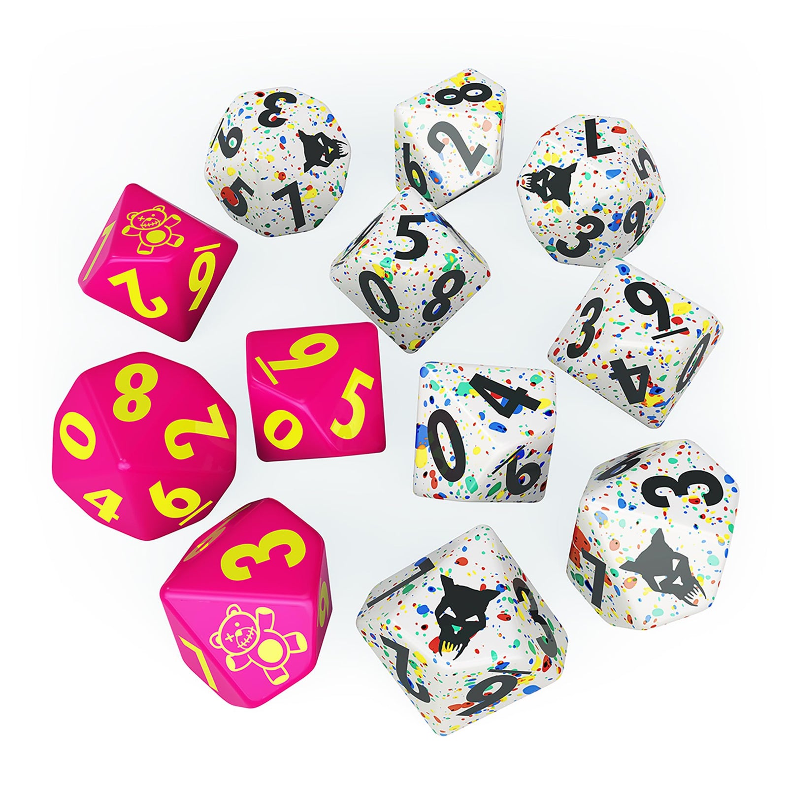 Modiphius Entertainment: Fallout Factions: Dice Sets - The Pack - 12 Engraved Dice, Tabletop Miniatures Game Accessory, Officially Licensed 1