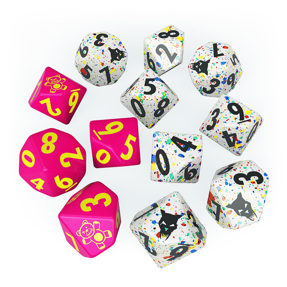 Modiphius Entertainment: Fallout Factions: Dice Sets - The Pack - 12 Engraved Dice, Tabletop Miniatures Game Accessory, Officially Licensed 1