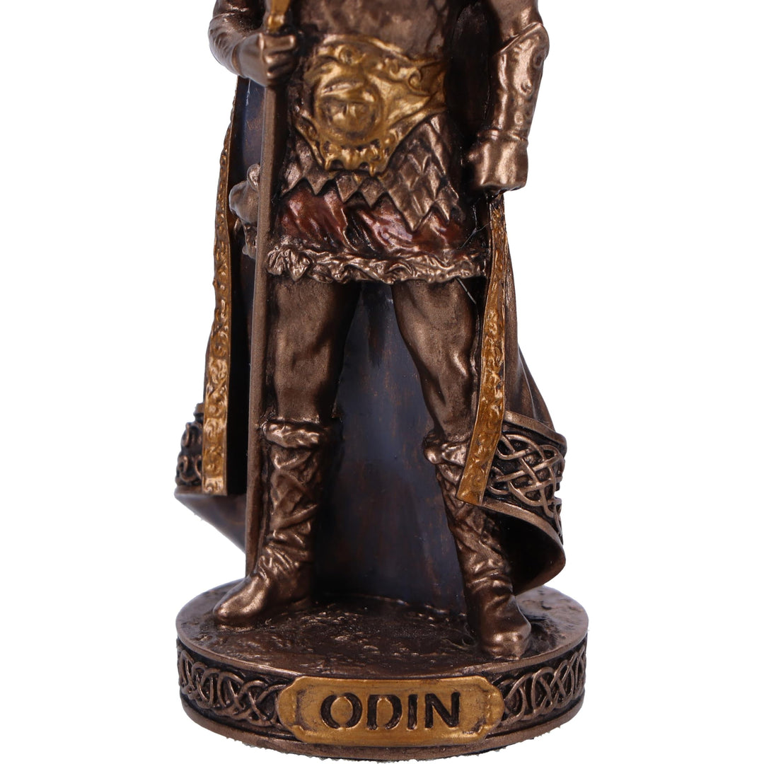 Odin God of War Mini Bronze Figurine 8.3cm