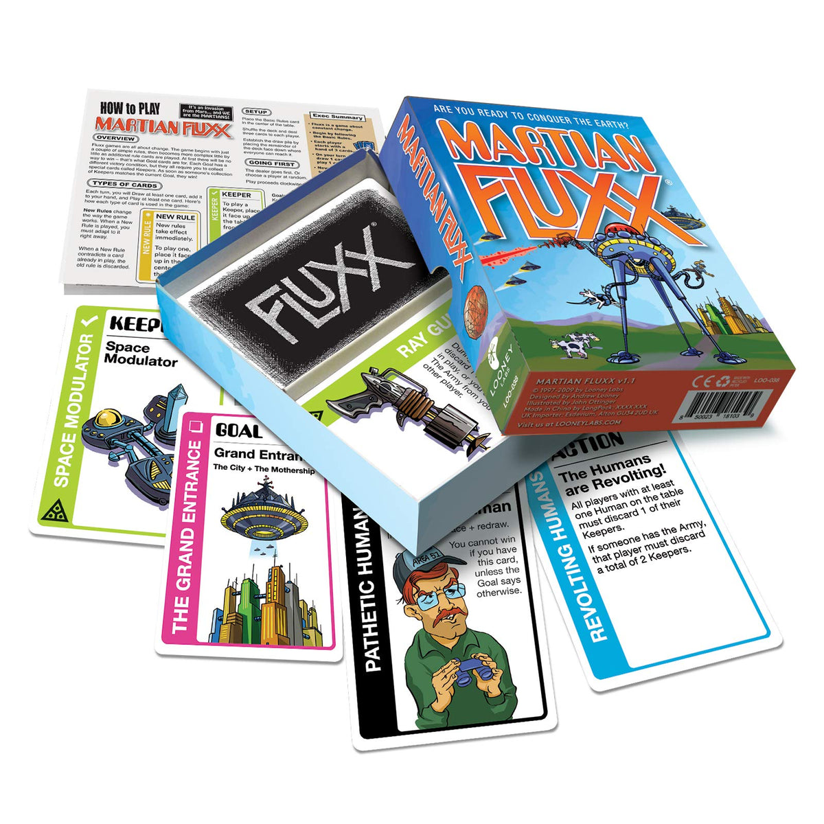 Looney Labs Martian Fluxx Card Game - Silly Shenanigans in The 25th Anniversary Edition 3