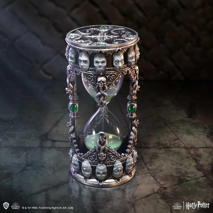 Harry Potter Death Eater Sand Timer in Metallic Silver 18cm
