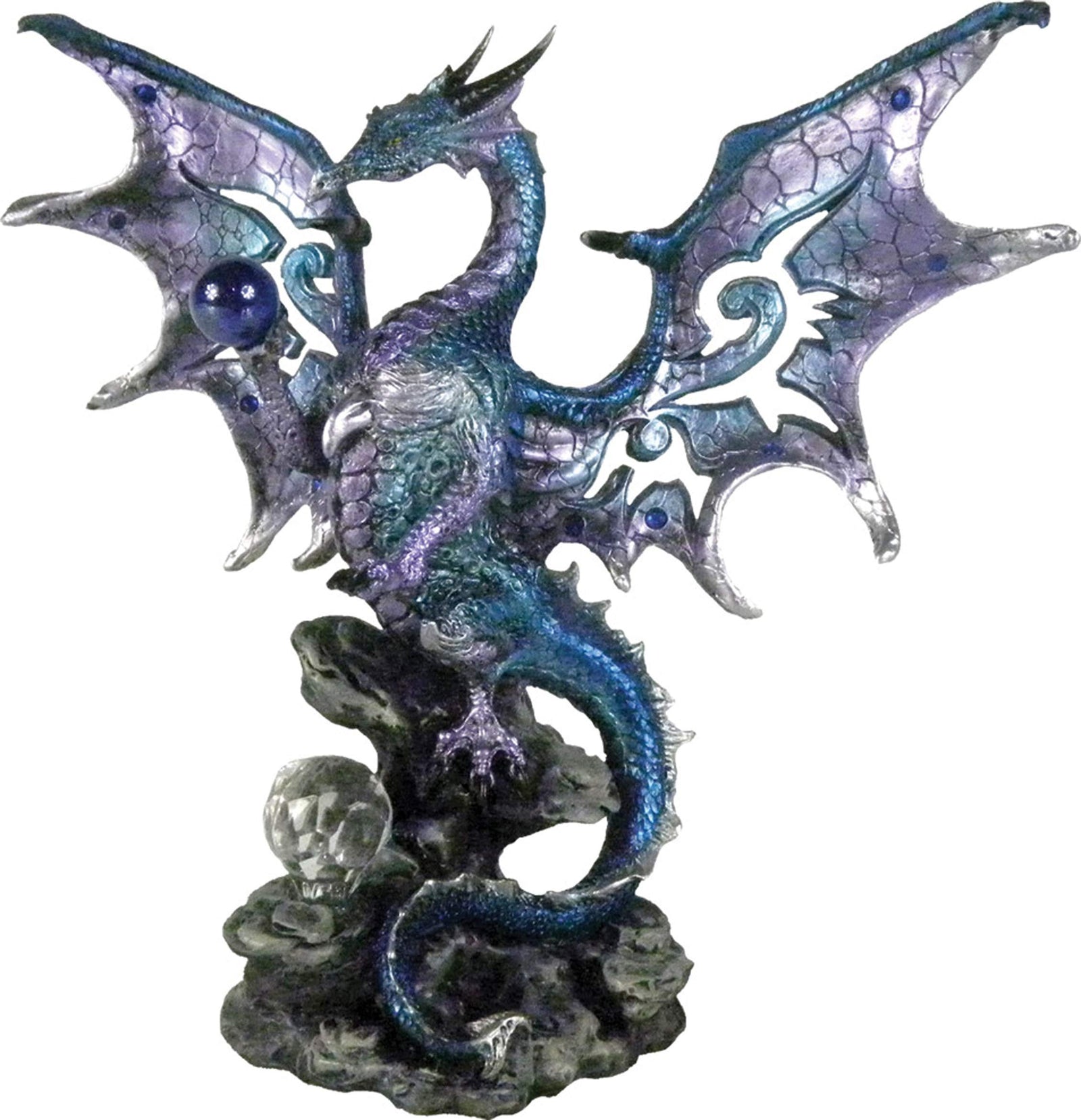 Blue Dragon Protector Metallic Ornament 20.5cm 1