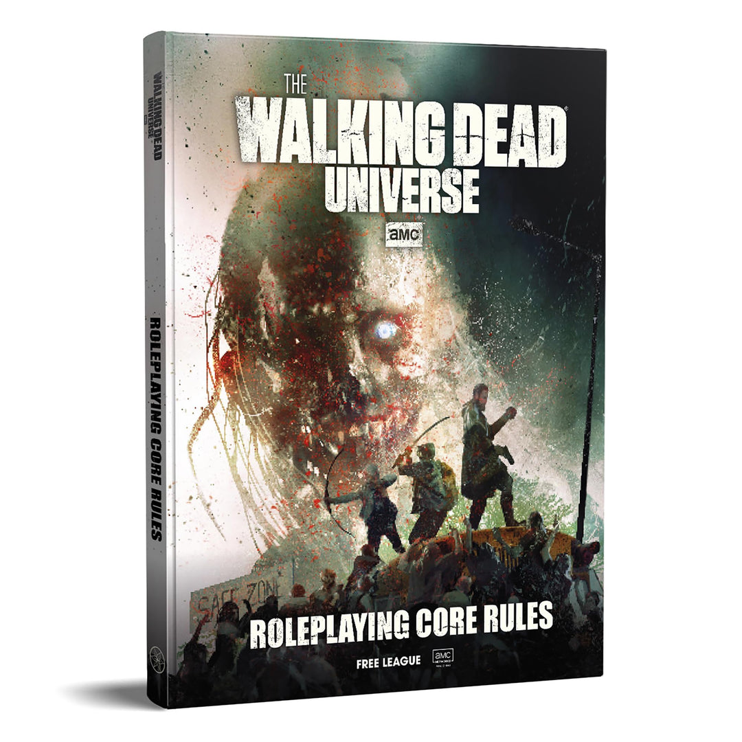 Free League Publishing The Walking Dead Universe RPG Core Rules, Fantasy Horror Adventure Roleplaying, Hardback RPG Book, Adults, Teens Ages 16+