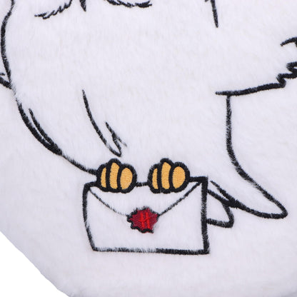Harry Potter White Fluffy Hedwig Owl Cushion 40cm 4