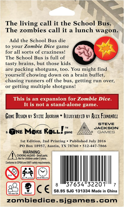 Zombie Dice 3 School Bus Dice Game