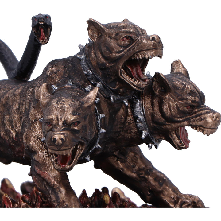 Cerberus the Three Headed Hound of Hades Bronze Figurine 11cm