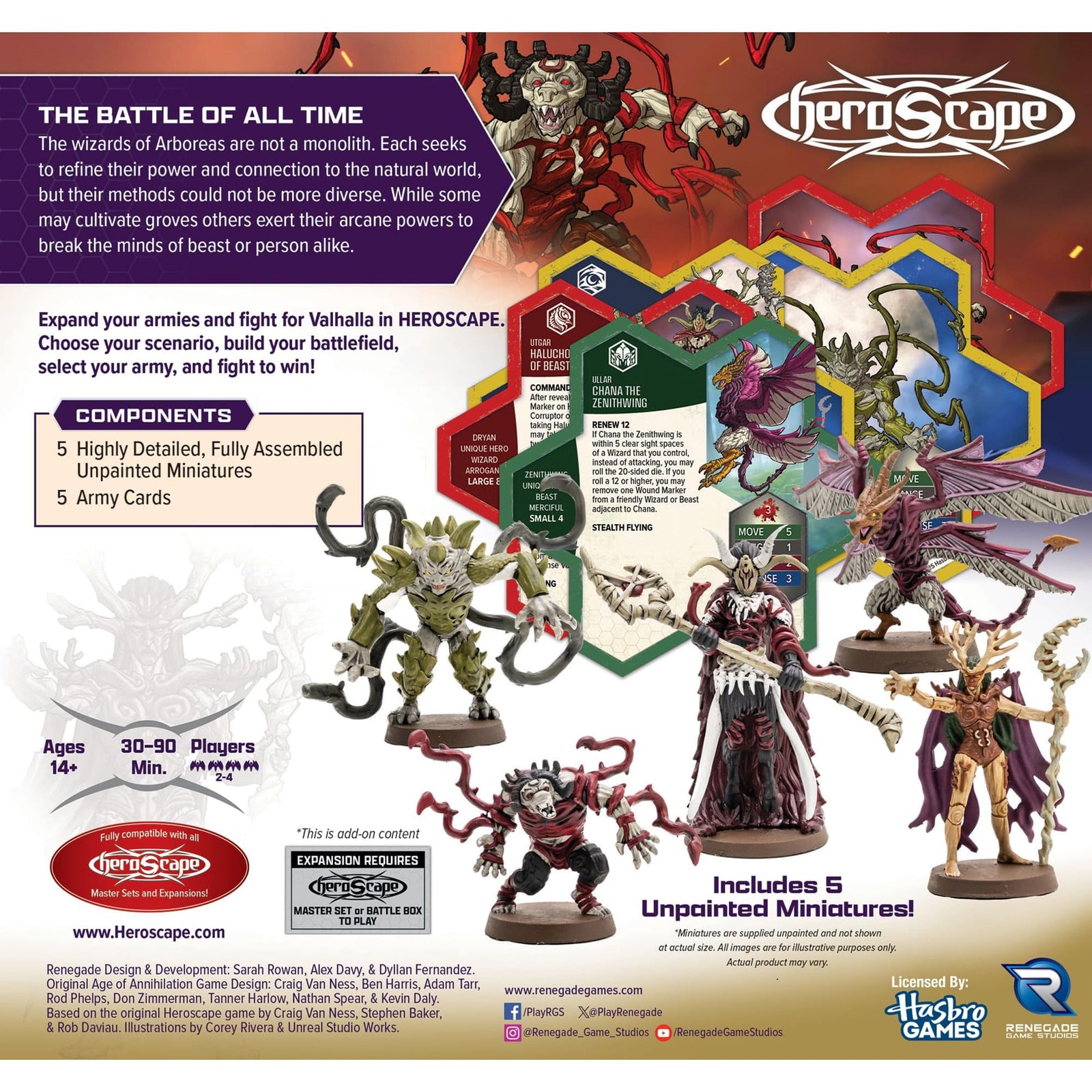 Heroscape Heroes of Arboreas Army Expansion Board Game by Renegade Studio 2