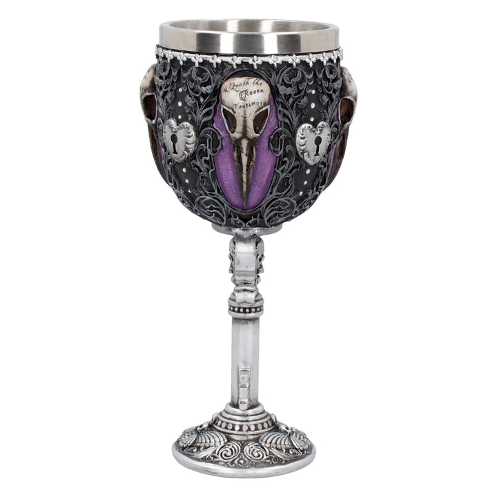 Edgar Allen Poe Nevermore Raven Goblet Edgars 18cm