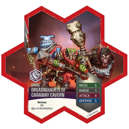 Heroscape Crimson Widow and Dreadnoughts of Caraway Cavern Army Expansion Board Game by Renegade Studio 5