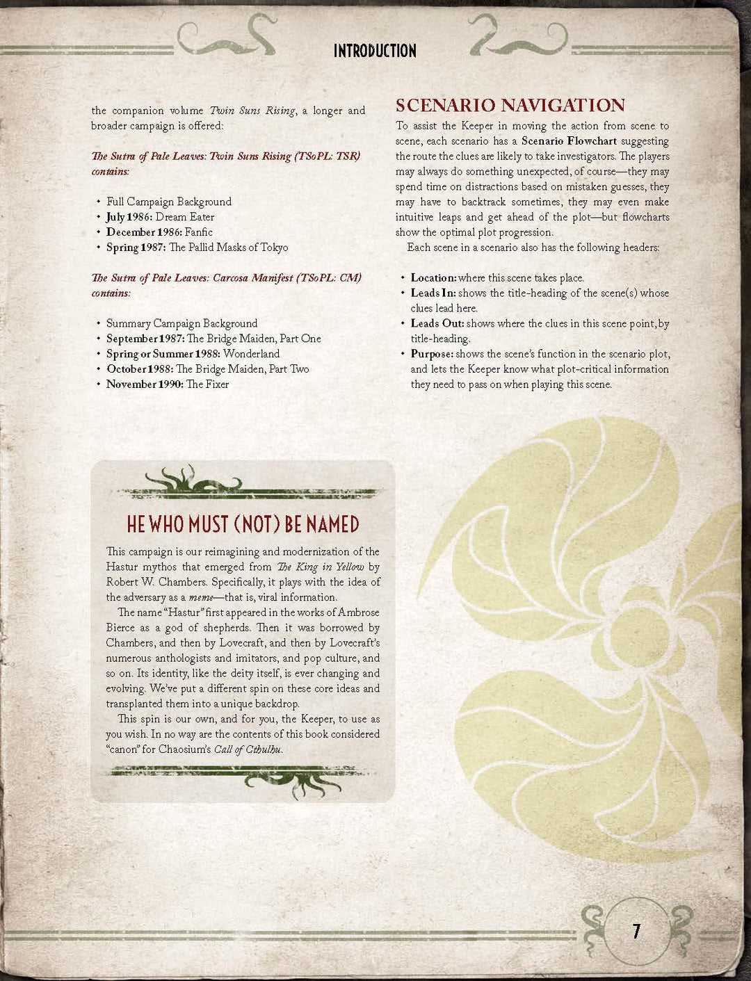 The Sutra Of Pale Leaves Volume 2 - Carcosa Manifest: Call Of Cthulhu 6