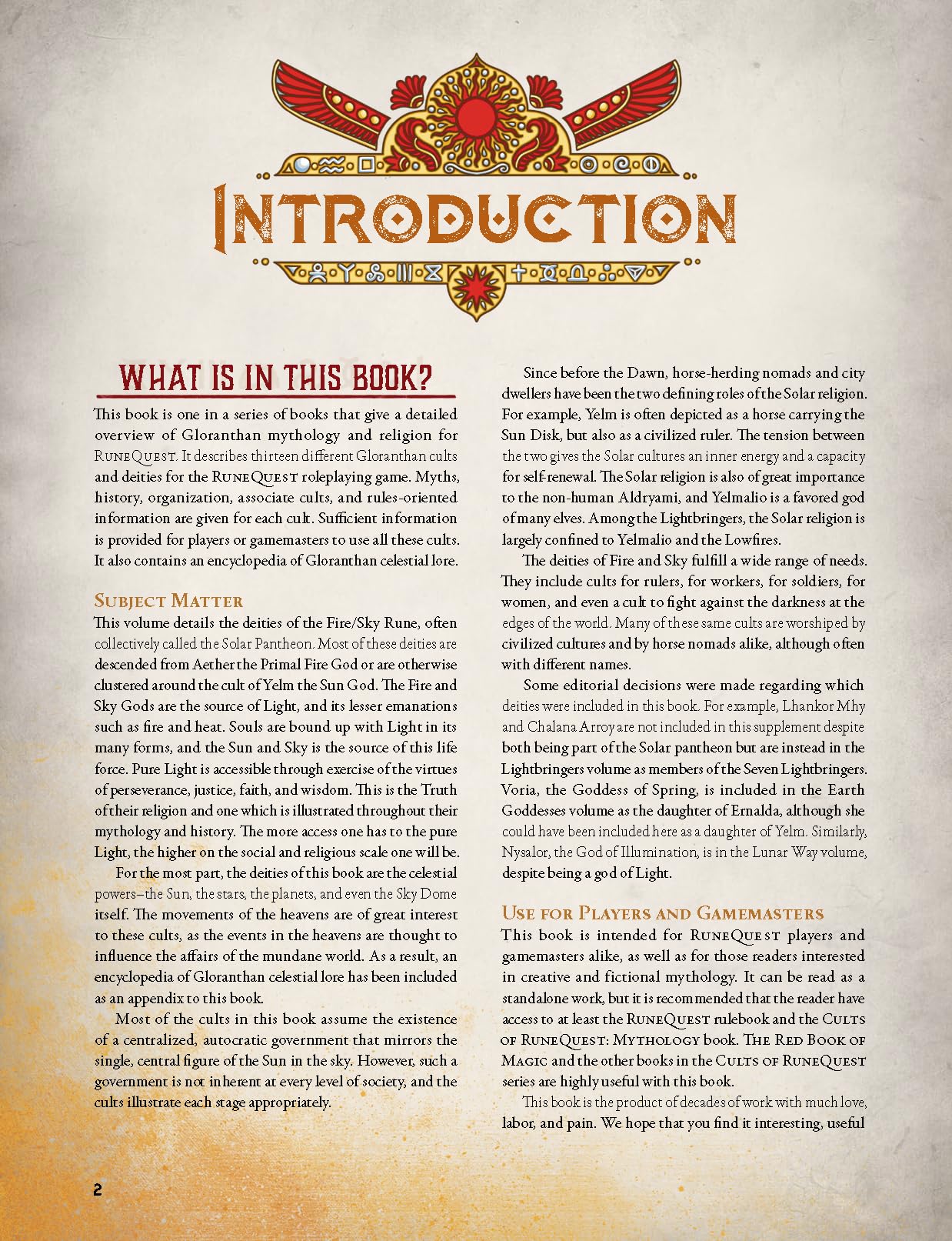Cults of RuneQuest The Gods of Fire and Sky Roleplaying Game by Chaosium 4