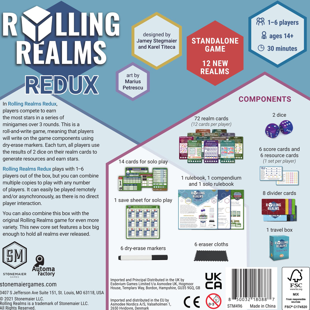 Rolling Realms Redux A Light Strategic Standalone Roll-and-Write Game for Families 2