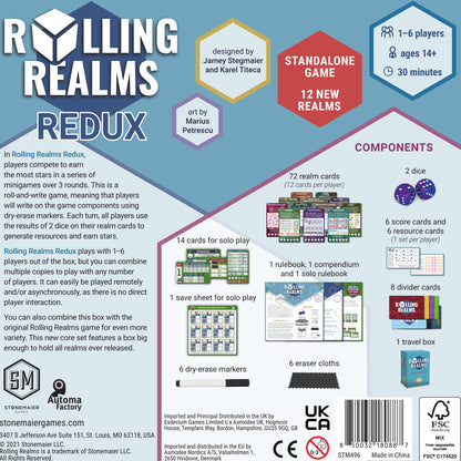 Rolling Realms Redux A Light Strategic Standalone Roll-and-Write Game for Families 2