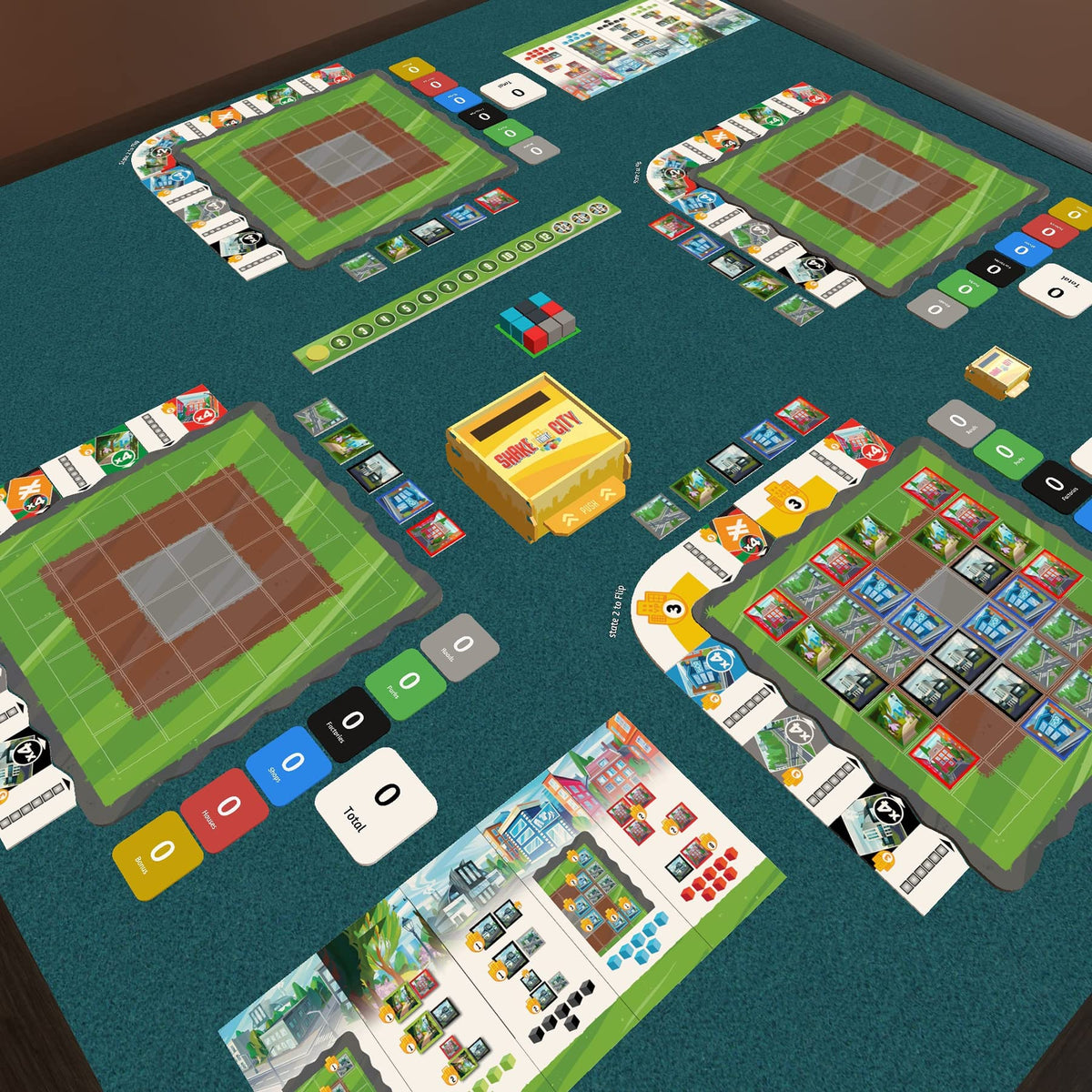 AEG Shake That City | Design The Best City Block by selecting a Pattern from The Cube Shaker | Family Puzzly Tile-Laying Game | 1-4 Players | Ages 10+ 6