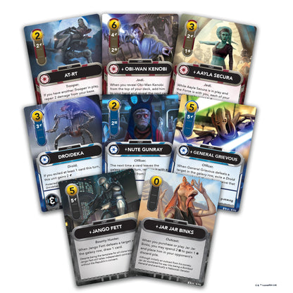 Fantasy Flight Games Star Wars: The Deckbuilding Game: The Clone Wars Edition - Intense Galactic Battle Card Game, Strategy Game for Kids and Adults, Ages 12+, 2 Players, 30 Minute Playtime, Made 2
