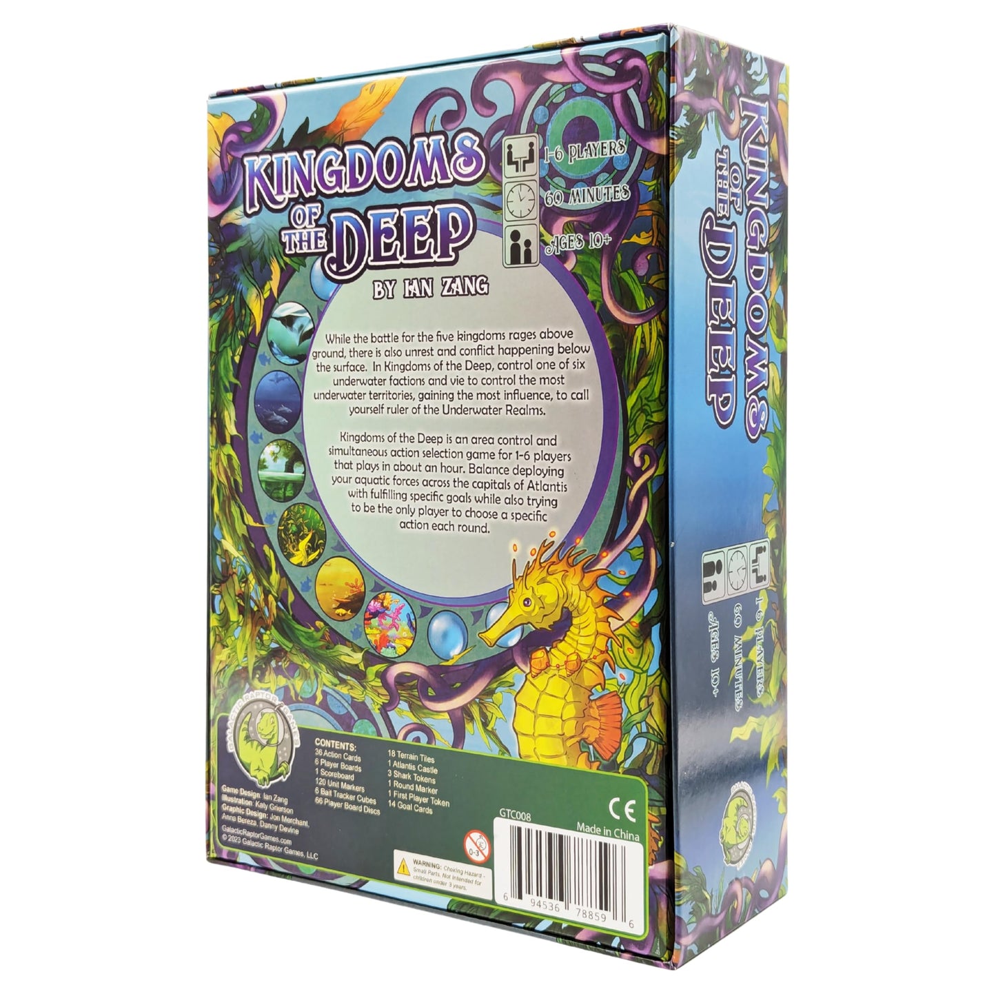 Kingdoms of The Deep by Weird Giraffe Games, Strategy Board Game, for 1 to 6 Players and Ages 10+ 3