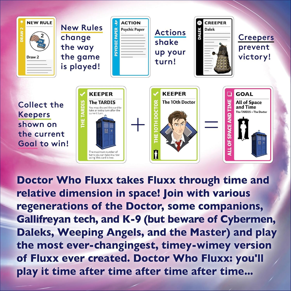 Doctor Who Fluxx Card Game
