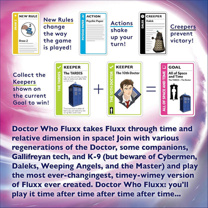 Doctor Who Fluxx Card Game
