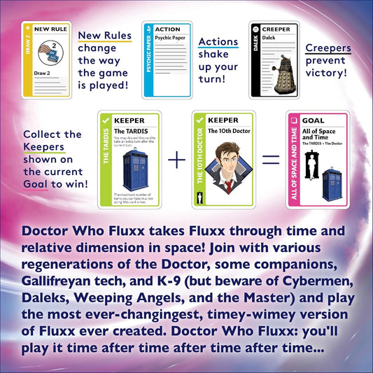Doctor Who Fluxx Card Game
