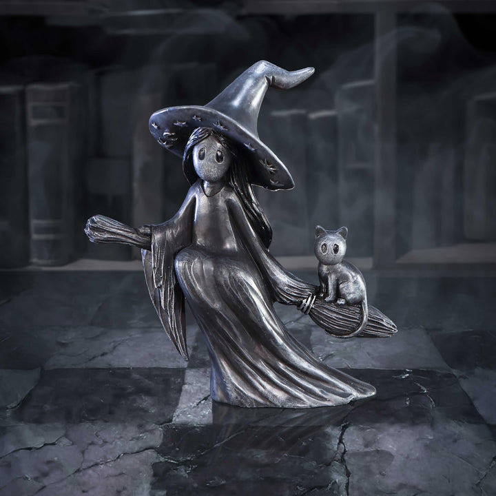 Little Souls Beam Witch on Broom Figurine 12.7cm