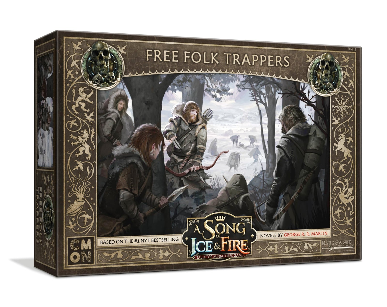 CMON A Song of Ice and Fire Tabletop Miniatures Free Folk Trappers Unit Box - Master The Art of Cunning Tactics! Strategy Game for Adults, Ages 14+, 2+ Players, 45-60 Minute Playtime, Made by CMON 1