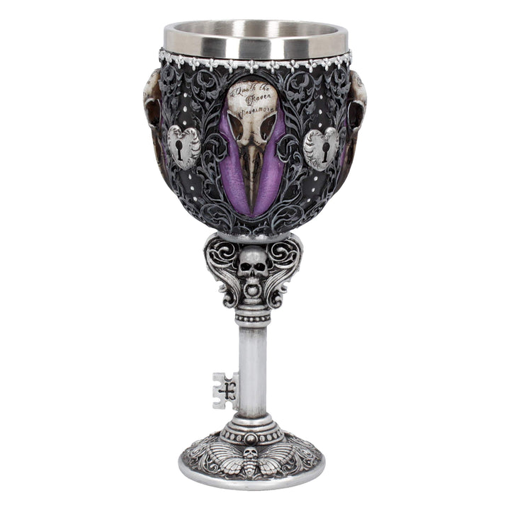 Edgar Allen Poe Nevermore Raven Goblet Edgars 18cm