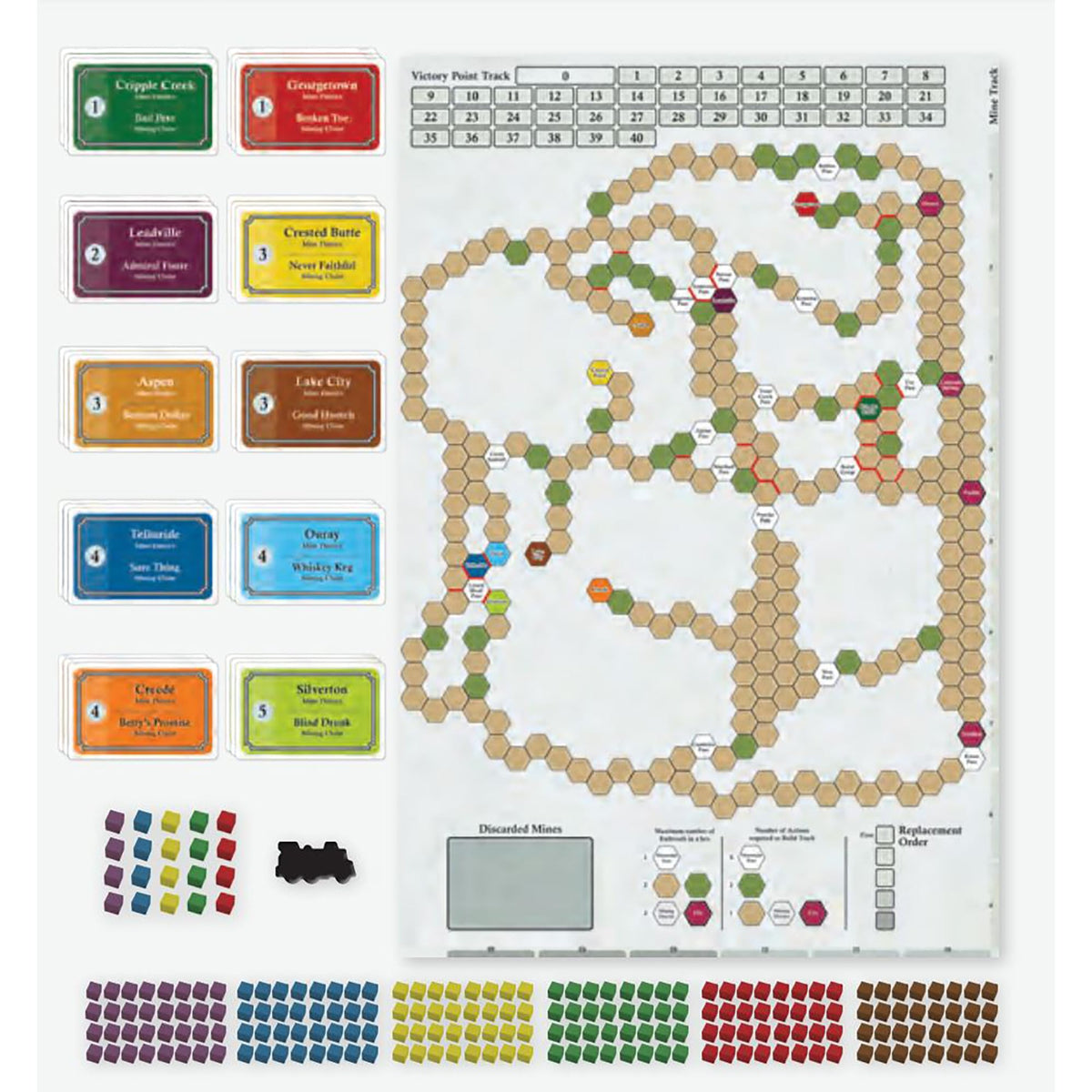 Rio Grande Games: Colorado Midland - Strategy Train Board Game, Build Rocky Mountain Railways, Build Your Fortune, Ages 12+, 3-5 Players, 45 Min 3