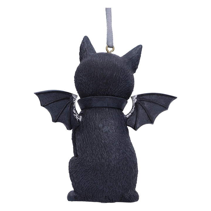Malpuss Black Bat Cat Hanging Decorative Ornament 9.2cm