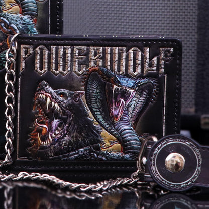 Powerwolf Kiss of the Cobra King Embossed Wallet Officially Licensed 6
