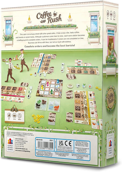 Coffee Rush Board Game by Korea Board
