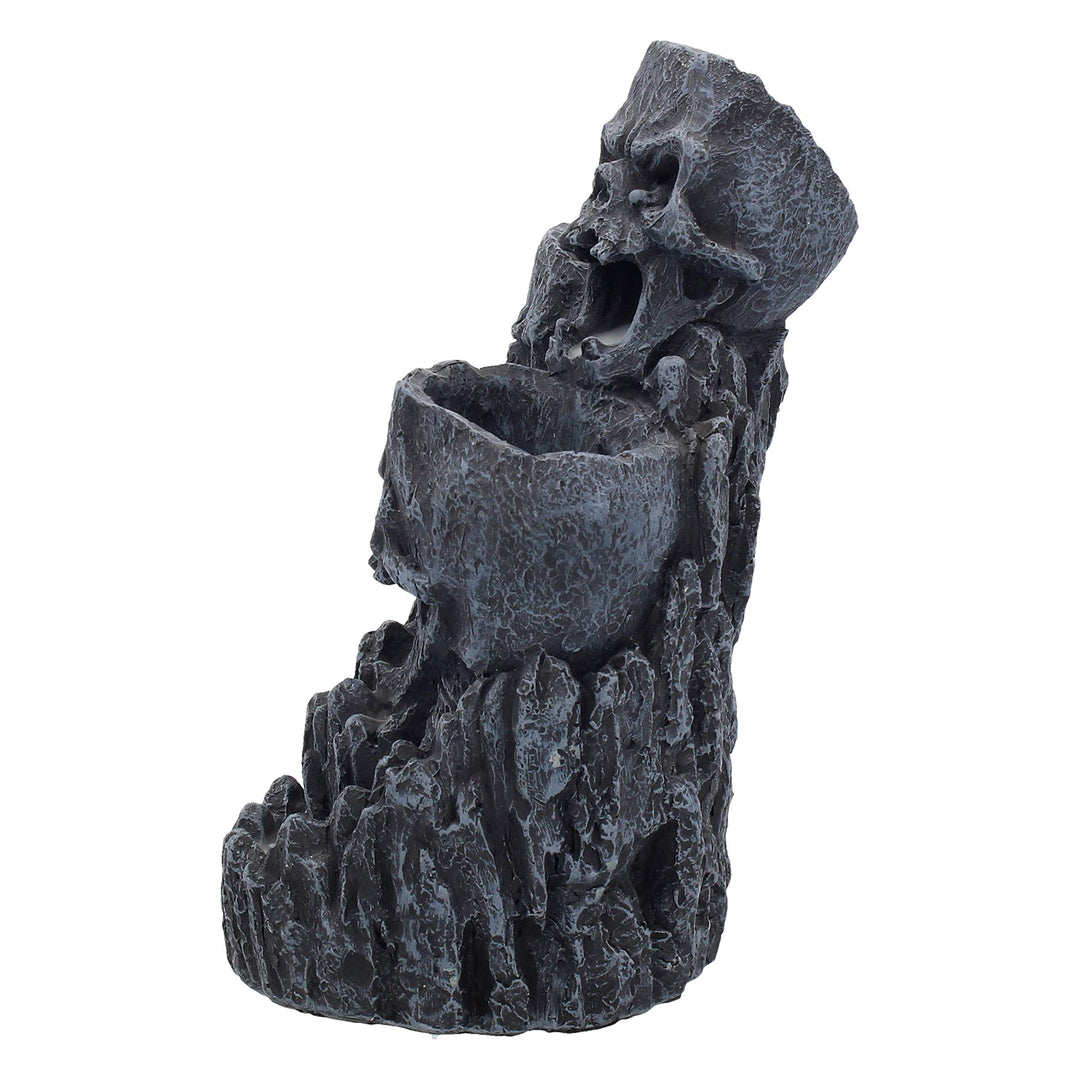 Skull Backflow Incense Tower Holder 17.5cm