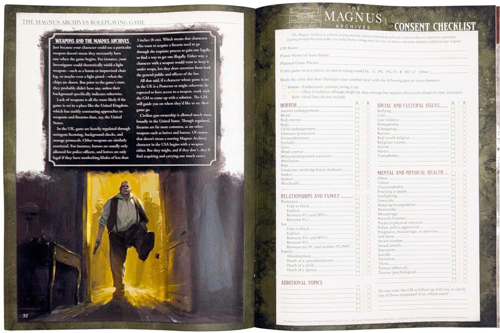 The Magnus Archives Players Guide Roleplaying Game by Monte Cook 2