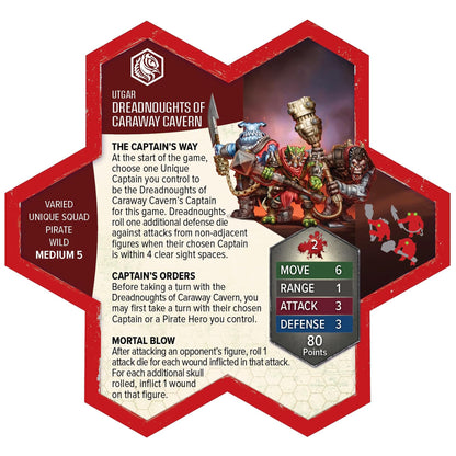 Heroscape Crimson Widow and Dreadnoughts of Caraway Cavern Army Expansion Board Game by Renegade Studio 6