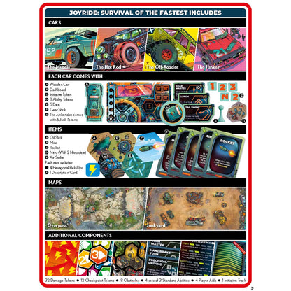 JOYRIDE Survival of the Fastest Board Game by Rebellion Unplugged 3