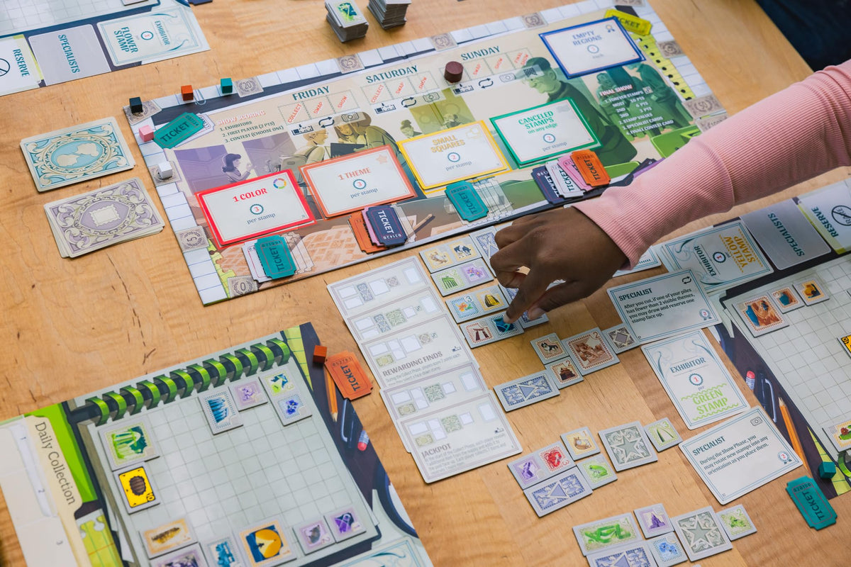 Stonemaier Games: Stamp Swap | A Competitive Stamp Collecting Strategy Board Game for Adults and Family | Curate The Most Beautiful and Well-Focused Stamp Collection | 1-5 Players, 60 Mins, Ages 14+ 4