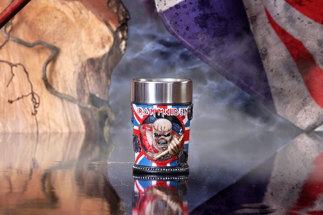 Iron Maiden Eddie The Trooper Shot Glass Merchandise 7cm Officially Licensed