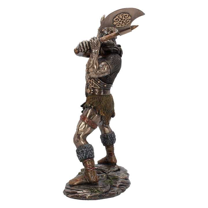 Berserker Bronze Viking Medium Warrior Figurine with Axe 28.5cm