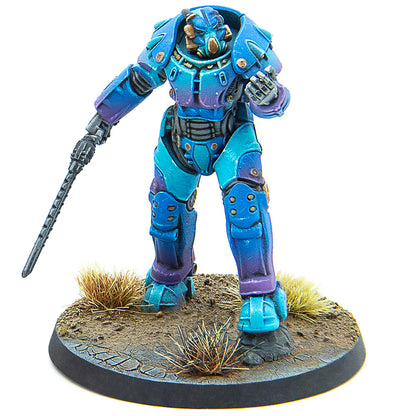 Modiphius Entertainment: Fallout: Wasteland Warfare - Unaligned: X-01 Power Armor - 3 Figures, Unpainted Miniatures, Scenic Bases, Tabletop Miniatures 4