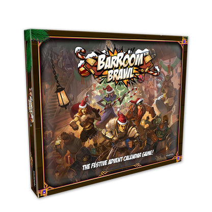 Barroom Brawl - Fantasy Tavern Mayhem Game, 24-Day Calendar with Pre-Assembled Miniatures & Scenery, Perfect Family Game with Daily Surprises Until Christmas, Made by Mantic Games 1