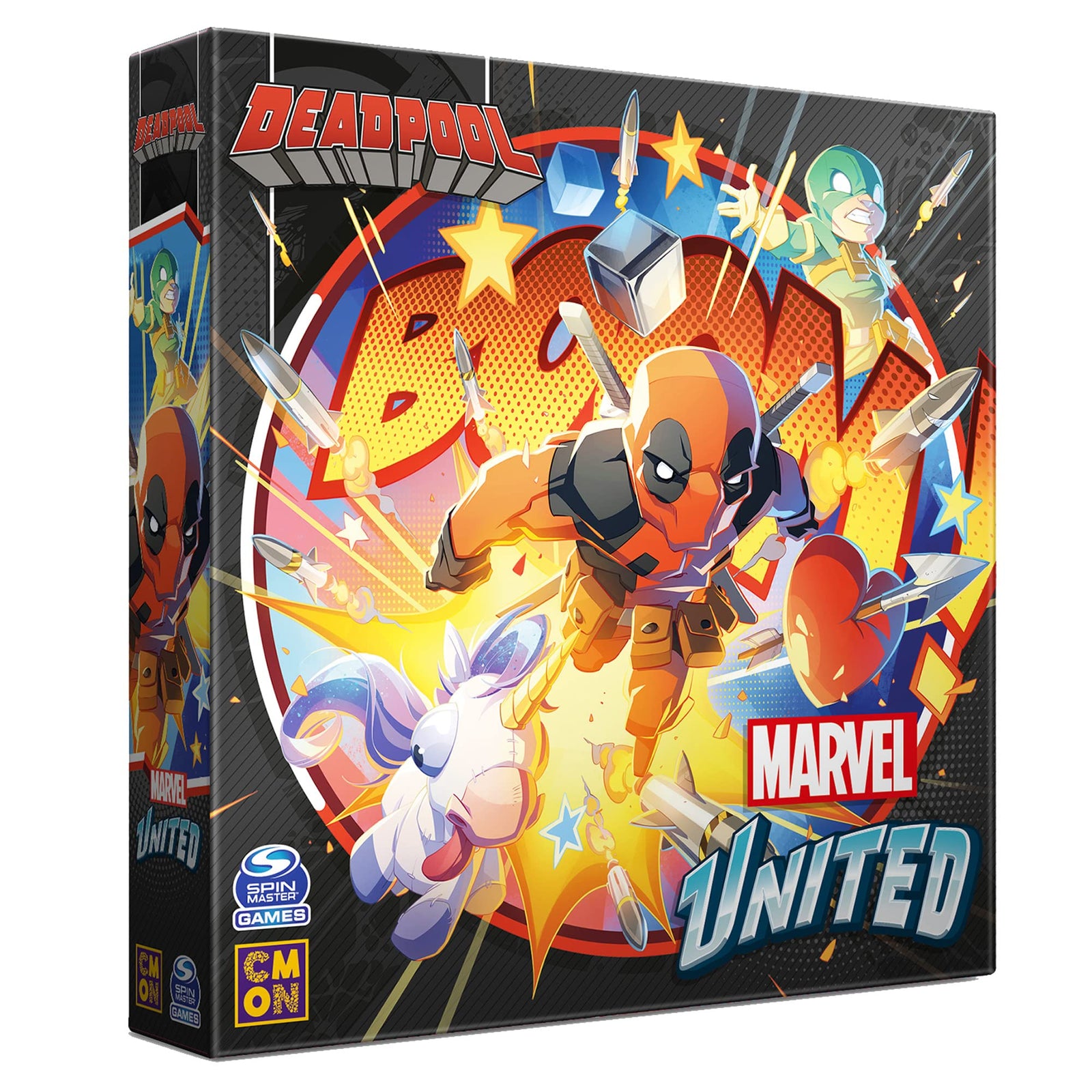 CMON Marvel United Deadpool Expansion | Tabletop Miniatures Game | Strategy Game | Cooperative Game for Adults and Kids | Ages 14+ | 1-4 Players | Average Playtime 40 Minutes | Made by CMON 1