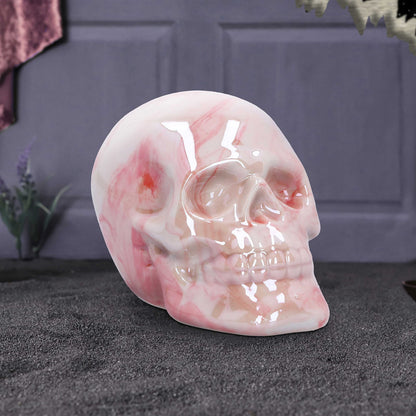 Marbellum Pink Marble Skull Small 7cm 8
