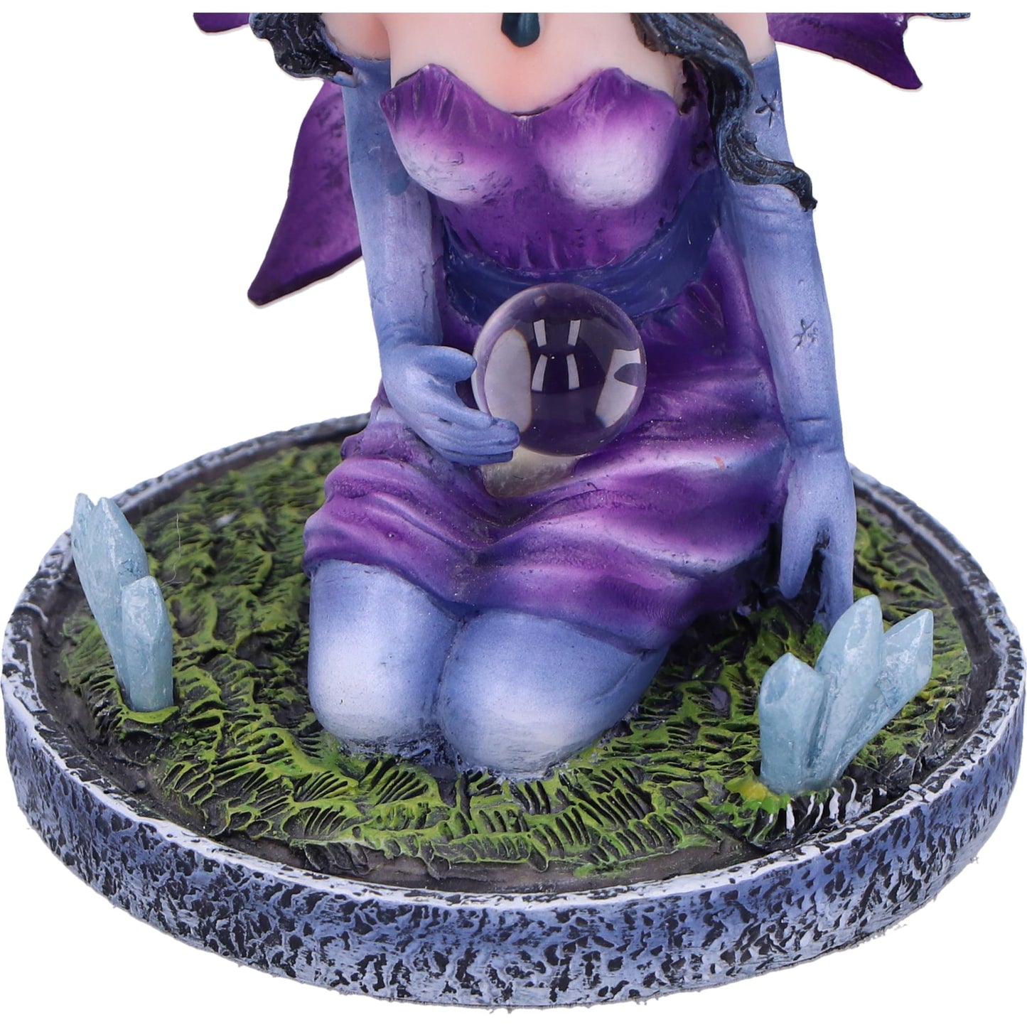 Violet Purple Crystal Fairy Figurine 9cm 4
