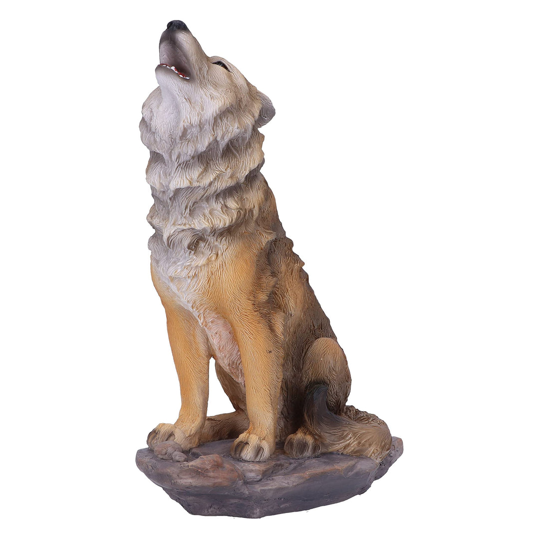 Mountains Cry Howling Wolf Figurine 20cm