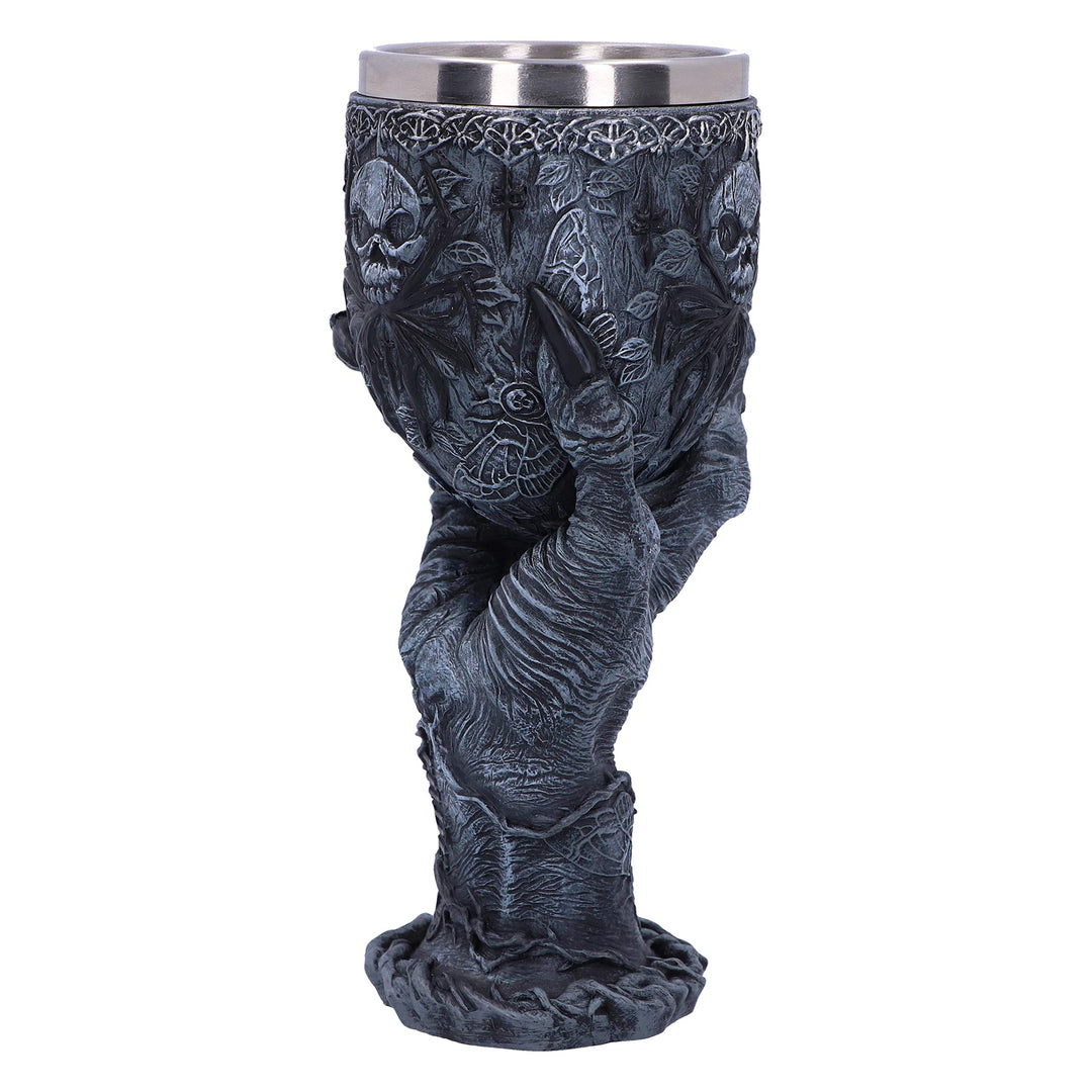 Baphomets Grasp Horror Hand Goblet Glass 18cm