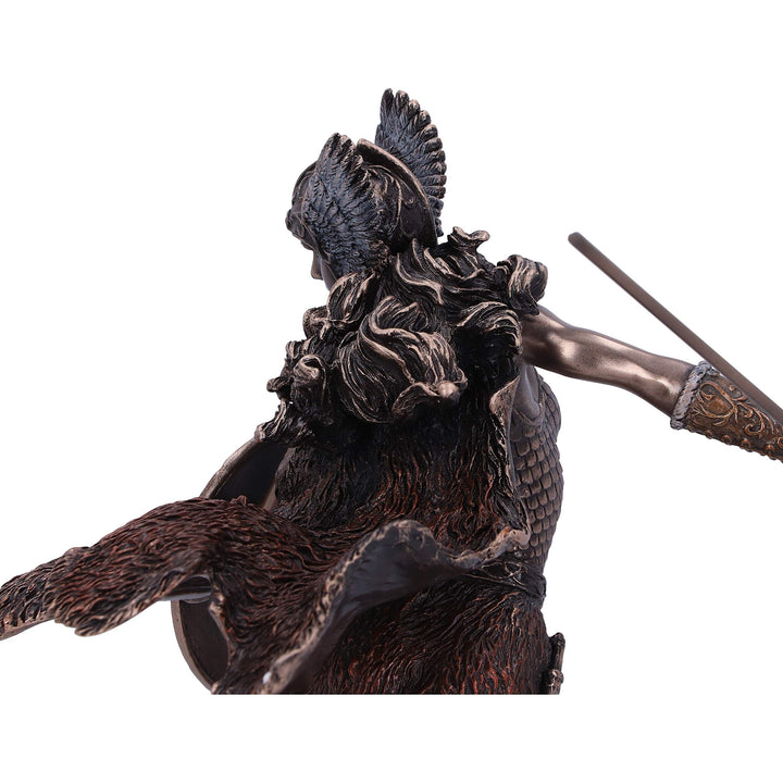 Bronze Valkyries Flight Norse Valkyrie Warrior Female Figurine 23.5cm