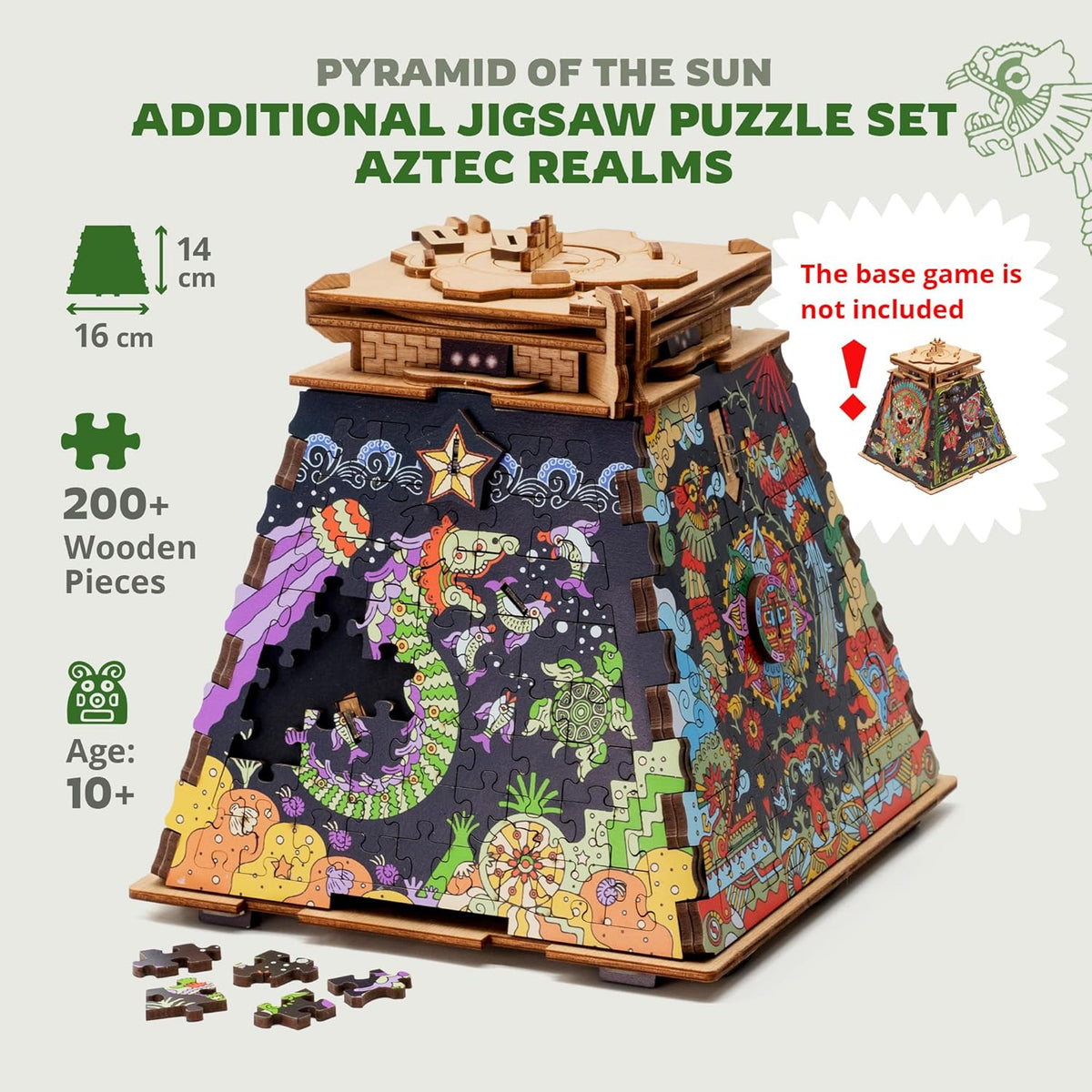 Aztec Realms Pyramid of the Sun Puzzleset Board Game Expansion