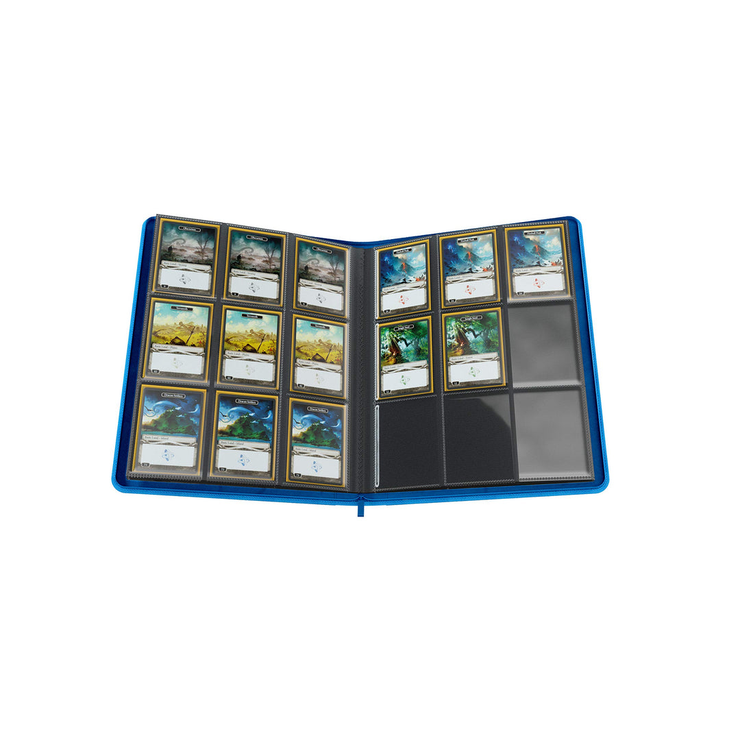 Zip-Up Album 18-Pocket Organize Standard and Japanese Size Collectible Cards Premium Card Game Protector Holds up to 360 Cards Ideal for Playset Collections
