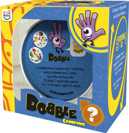 Asmodee | Dobble Camping | Card Game | Ages 6+ | 2-8 Players | 15 Minutes Playing Time 3