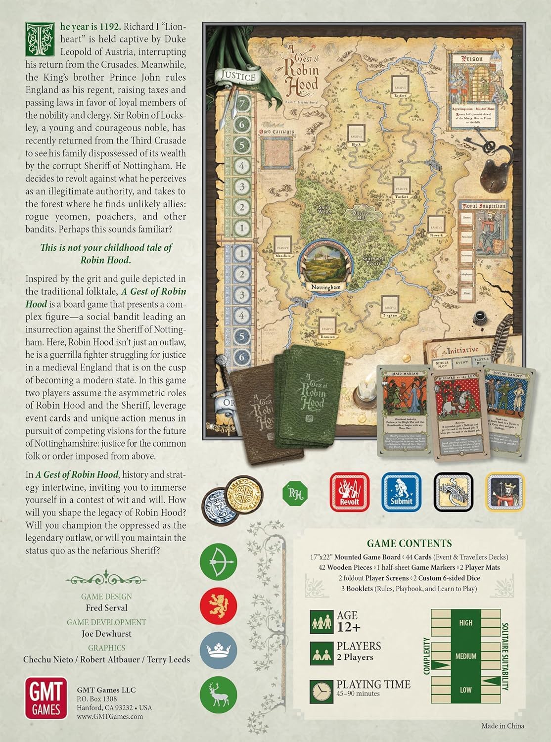 A Gest of Robin Hood Board Game