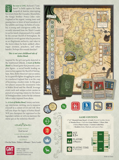 A Gest of Robin Hood Board Game